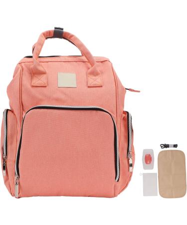 Shanrya Waterproof Multifunction Mummy Backpack - Large Capacity Outdoor Wrapping Bag with 2 Hanging Straps - Pink & Orange - Buy Online on GoSupps.com