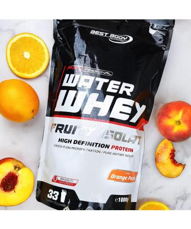 Best Body Nutrition Professional Water Whey Isolate Orange Peach 1kg - High-Quality Protein Supplement for Optimal Performance - Buy Online on GoSupps.com