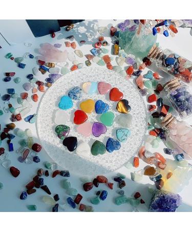 XIANNVXI 30 Pcs Crystals Heart Stones Love Puff Multicolour Healing Crystals Polished Assorted Crystals Natural Gemstones Reiki Decorative Home Accessories Multicolour-30pcs - Buy Online on GoSupps.com