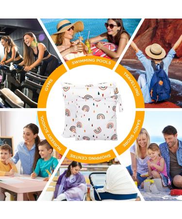 Darryy Naspocket Kindergarten Wetbag Set | Waterproof Washable Diaper Bag & Fabric Diapers | Reusable Nasal Pockets | Rainbow Design - Buy Online on GoSupps.com