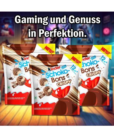 Children's Chocolate Bons Crispy 67.2g | 3 Pack | Milk Chocolate Hazelnut Delight | Free Getzh Thank You Sticker - Buy Online on GoSupps.com