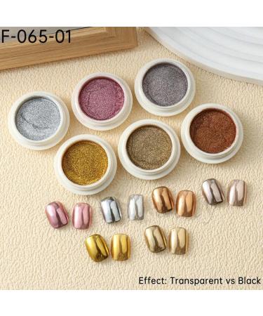 Kit de poudre ongles chrom poudre de ongles chrom e - 6 couleurs paillettes pigment pigment pour les paillettes Nail Pigment Powder Shimmer pour petite amie femme amie s ur fille 01 UN - Buy Online on GoSupps.com