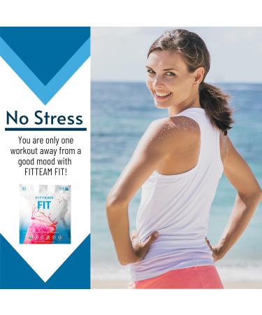 FITTEAM Fit Sticks Organic Energy and Wellness Beverage - Organic Energy Drink Mix - Mental Focus Energy and Metabolism Boost - Mood Support and Antioxidants - 30 Individually Wrapped Stick Packs - Buy Online on GoSupps.com