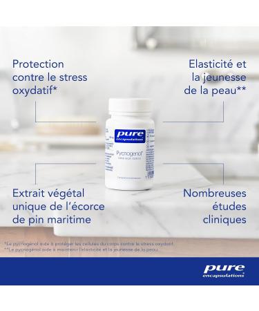 Pure Encapsulations - Pycnogenol - Natural Titled Maritime Pine Extract - Helps Maintain Skin Elasticity & Good Circulation - 60 Vegan Capsules - Buy Online on GoSupps.com