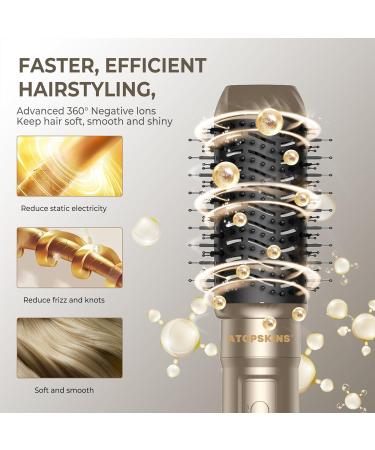 6 in 1 Airstyler Set - Negative Ion Hair Styler & Warm Air Brush | Perfect Christmas Gift | Round Blow & Smooth Brushes - Buy Online on GoSupps.com