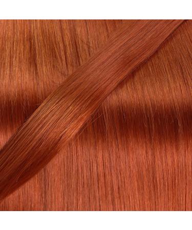 Hair2Heart Human Hair Wefts for Sewing - Wavy 40cm 100g | Light Blonde Red-Gold #8/43 & Copper Red #130 - Premium Extensions - Buy Online on GoSupps.com