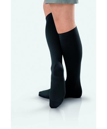 JOBST forMen Ambition Knee High Compression Socks - 20-30 mmHg SoftFit Technology Ribbed Dress Style Closed Toe - Black - Buy Online on GoSupps.com