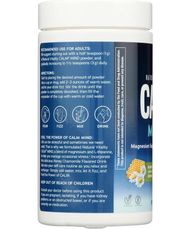 Natural Vitality Honey Chamomile Calm Mind 6 OZ - Buy Online on GoSupps.com