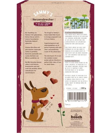 Sammy's Heartbreaker: Premium 800g Dog Snacks with Beetroot & Dandelion | Finely Baked & Healthy Treats - Buy Online on GoSupps.com