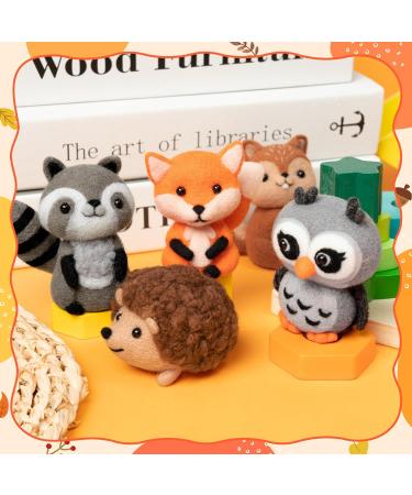 WATINC 25PCS Woodland Animal Needle Felting Starter Kit - DIY Handicrafts Tools for Beginners - Perfect for Kids & Parties - Buy Online on GoSupps.com