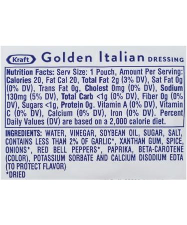 Kraft Golden Italian Salad Dressing 0.44 oz Packet - Pack of 200 | Convenient Single Serve Portions - Buy Online on GoSupps.com