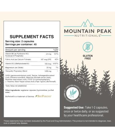 Mountain Peak Nutritionals Ultimate Relaxation Bundle - Tranquility & Sleep Easy - Promoting A Calm & Relaxed Mood for Better Rest - Sleep Support Supplements w/Vitamins B6 & B12 - Buy Online on GoSupps.com