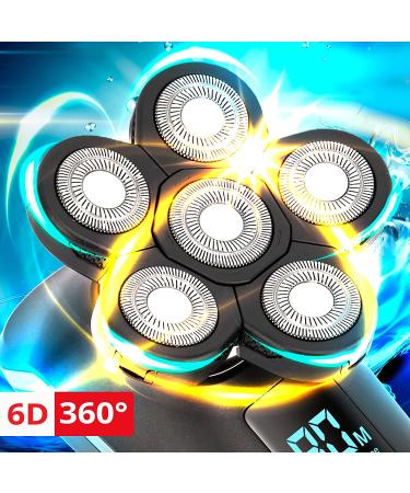 Bald Head Shaver for Men - AW 6D Electric Anti-Pinch Maquina De Afeitar Wet and Dry - Buy Online on GoSupps.com