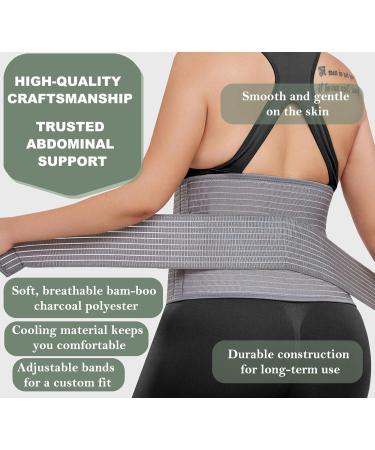 Abdominal Binder Post Surgery & Postpartum Belly Band Wrap | C-Section Recovery Belt & Hernia Support for Men & Women - Large/X-Large - Buy Online on GoSupps.com