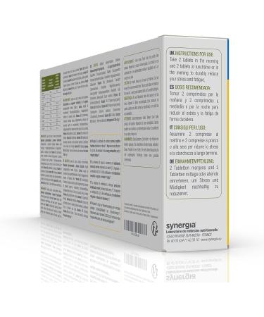 D-STRESS Tablets Pack of 3 Boxes Including 1 Box | 3rd Generation Magnesium + Taurine + Arginine + B Vitamins | Manages Daily Stress and Reduces Fatigue | Lab Synergia - Buy Online on GoSupps.com