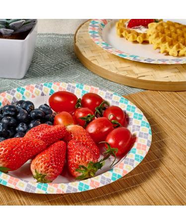 Easter Paper Plates 10 Inch - 160 Count, Cut-Proof & Soak-Proof Disposable Dinner Plates for Home Party - Light Pink - Buy Online on GoSupps.com