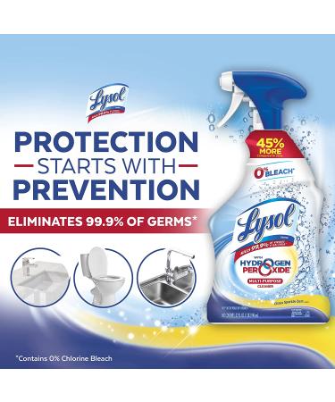 Lysol Multi Purpose Cleaner Spray 32oz - Bleach Free Disinfectant with Hydrogen Peroxide - Citrus Scent - Buy Online on GoSupps.com