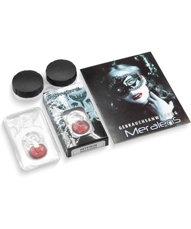 Buy Funnylens Red Crazy Fun Contact Lenses - Perfect for Halloween & Carnival | Includes Case - Buy Online on GoSupps.com