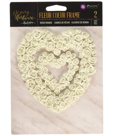 Prima Marketing Memory Hardware Resin Fleur Coeur Frame