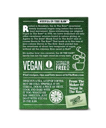Stevia in the Raw Zero Calorie Sweetener Packets - 50 Count Box | Healthy Natural Sweetening - Buy Online on GoSupps.com