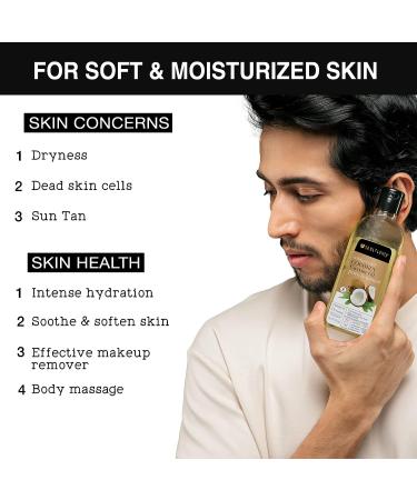 Soulflower Organic Cold Pressed Extra Virgin Coconut Oil - 6.77 fl oz | 100% Pure Natural Carrier Oil for Skin, Hair, and Face | Moisturizing with Essential Oils - Buy Online on GoSupps.com