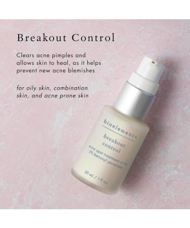 Bioelements Breakout Control - 5% Benzoyl Peroxide Acne Spot Treatment for Acne-Prone Skin - Vegan & Gluten Free - 1 fl oz - Buy Online on GoSupps.com