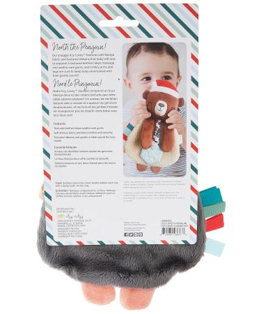 Itzy Ritzy - Itzy Lovey North The Penguin with Teether, Ribbons, Dangle Arms, Crinkle Sound, Sherpa, and Minky Plush - Buy Online on GoSupps.com