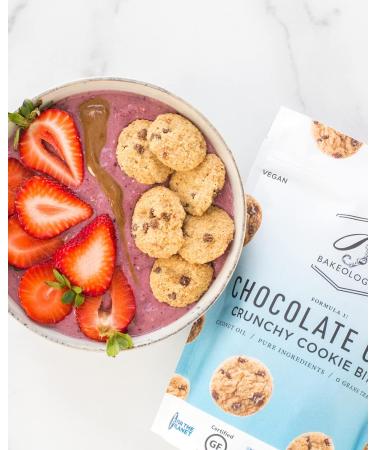 Bakeology Gluten Free Crunchy Mini Vegan Cookie Bites - Dairy Free Snacks - Plant Based Dessert Sweets - Coconut Oil & Pure Ingredients - Chocolate Chip 1 Count (Pack of 3) - Buy Online on GoSupps.com