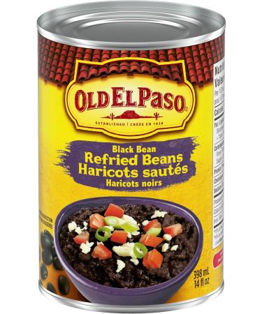 Old El Paso Refried Black Beans 398 Milliliter - Buy Online on GoSupps.com