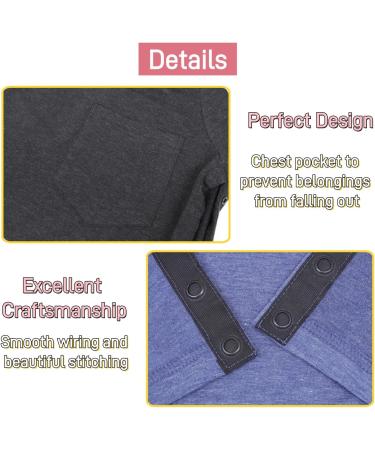 Shoulder Recovery Shirt | Post-Operative & Dialysis Clothing | Tearaway Design for Elderly & Rehab Patients - XX-Large Grey - Buy Online on GoSupps.com