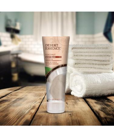 Desert Essence Coconut Body Wash 8 fl. oz. (Pack of 2) - Vegan & Cruelty-Free Hydrating Formula with Coconut & Jojoba Oil - Buy Online on GoSupps.com