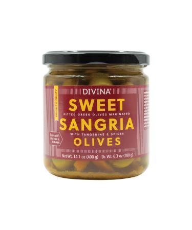 Divina Sweet Sangria Olives, 14.1 Ounce Net Weight