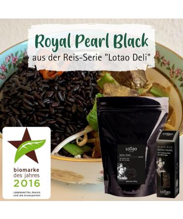 Buy Lotao Royal Pearl Black Rice 300g - Organic Whole Grain | High Quality Additive-Free Perfect for Asian Cuisine - Buy Online on GoSupps.com