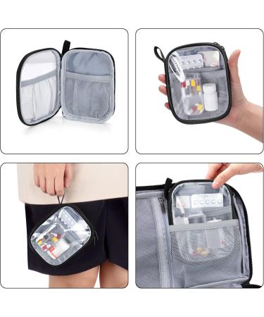 Trunab Black Storage Bag for Medical Care | First Aid Box for Emergency Medicine & Weekly Tablet Organizers | Ideal for Supplements - Buy Online on GoSupps.com