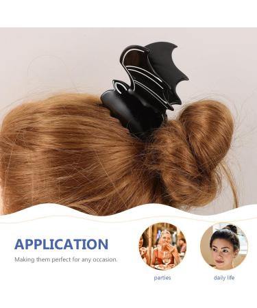 Beavorty Bat Hair Claw Clips Halloween Bat Hair Clamp Acetic Acid Strong Hold Non-slip Hair Barrette Gothic Horror Bat Headwear Hair Styling Accessories Black - Buy Online on GoSupps.com