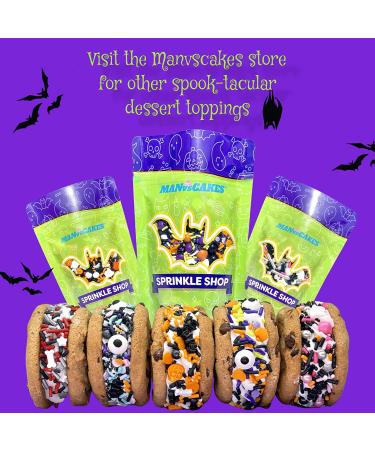 Manvscakes Halloween Sprinkles - Edible Ghost & Pumpkin Themed Sprinkles for Cake, Cookies, Cupcakes & More - 8oz - Buy Online on GoSupps.com