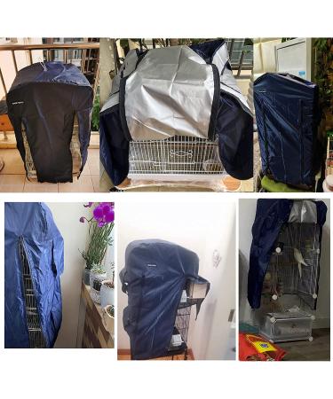 Universal Bird Cage Cover - Black-Out, Windproof, Light-Proof, Double Zipper, Breathable Fabric - Winter Essential for a Good Night's Sleep for Pets and Birds - Buy Online on GoSupps.com