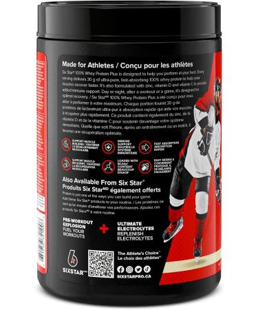 Whey Protein Powder Six Star 100% Whey Protein Plus Whey Protein Isolate & Peptides Lean Protein Powder for Muscle Gain Whey Isolate Protein Shake Vanilla 2 lbs Vanilla 20 Servings (Pack of 1) - Buy Online on GoSupps.com
