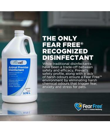 Prevail One-Step Disinfectant Cleaner & Deodorizer Concentrate for Veterinary Use Animal Shelters Pet Foster Homes Kennels Litter Boxes 3.78 Litre/1 Gallon - Buy Online on GoSupps.com