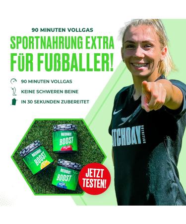 Matchday Nutrition Booster for Footballers | Ice Tea Lemon Starter Pack with Shaker | 90 Minutes of Energy | Amino Acids & Carbohydrates | 20 Portions for Speed & Endurance - Buy Online on GoSupps.com