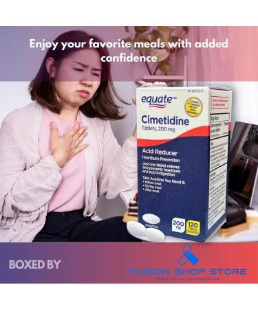 Cimetidine 200mg- Tablets Acid Reducer 120ct (Pack of 1) Boxed by Fusion Shop Store - Buy Online on GoSupps.com
