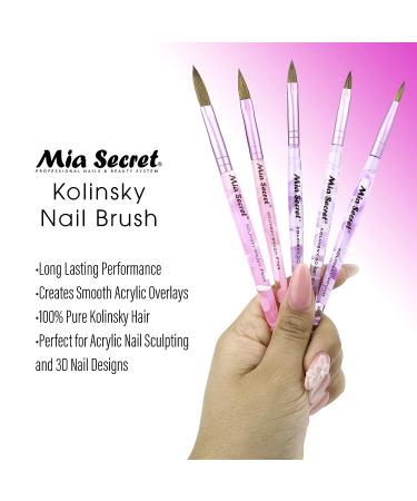 Mia Secret Kolinsky 3D Art Brush 4 (Purple) - Professional Nail Art Brush - Buy Online on GoSupps.com
