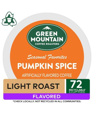 Green Mountain Pumpkin Spice K-Cup Pods 72 Count - Flavored Light Roast Coffee - Buy Online on GoSupps.com