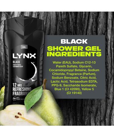 Lynx Black Body Wash 250ml - Buy Online on GoSupps.com