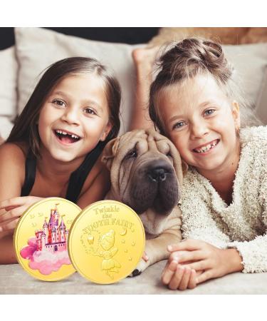 Halinuia 12-Piece Tooth Fairy Coins Set | Tooth Fairy Gifts for Kids | Commemorative Coins in Plastic Box | Perfect Lost Tooth Souvenirs - Buy Online on GoSupps.com