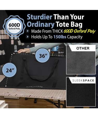 Sleekspace 24x36 Inch Art Portfolio Case | Soft Professional Storage Bag with Multi Handles for Artwork, Presentation Book, and TV Transport - Buy Online on GoSupps.com