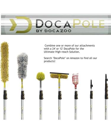 DocaPole Window Squeegee and Scrubber Combo Attachment with 3 Blades - Fits Any DocaPole - Single Pivot - Buy Online on GoSupps.com