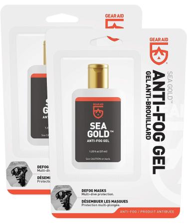 Gear Aid Sea Gold Anti-fog Gel Coating for SCUBA Dive Masks 1.25 oz - 2 Pack | Dive Mask Defogger - Buy Online on GoSupps.com