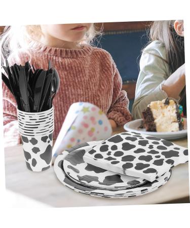 Alipis Cow Theme Party Tableware Kit - Flatware Plates & Decorations for Kids Birthday Celebrations - Buy Online on GoSupps.com