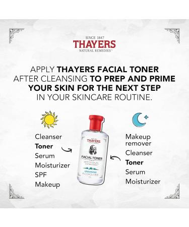 THAYERS Alcohol-Free Witch Hazel Unscented Face Toner Skin Care with Aloe Vera Natural Gentle Facial Toner for All Skin Types Duo Pack (2 x 355mL) - Buy Online on GoSupps.com